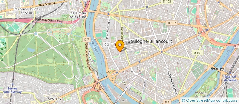 localisation de l'entreprise AUDIENCE MEDIA à BOULOGNE-BILLANCOURT