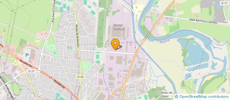 localisation de l'entreprise AUDIENE à ROANNE