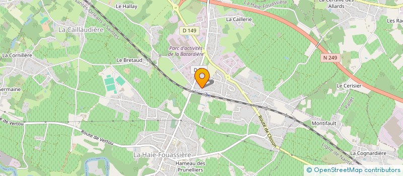 localisation de l'entreprise AUDIENS  LA HAIE-FOUASSIERE