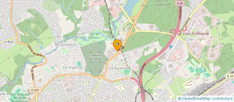 localisation de l'entreprise AUDIENS à LIMOGES