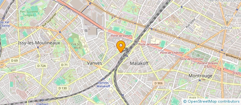localisation de l'entreprise AUDIENS CARE à VANVES