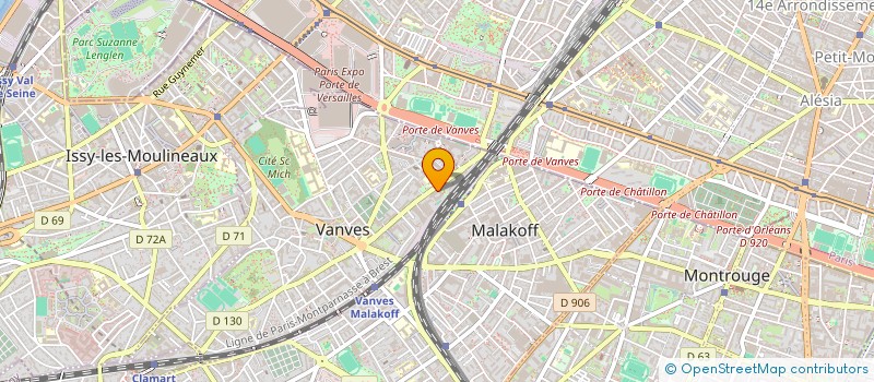 localisation de l'entreprise AUDIENS COURTAGE  VANVES