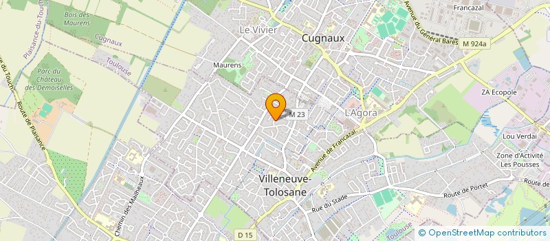 localisation de l'entreprise AUDIENTIS EXPERTISE à VILLENEUVE TOLOSANE