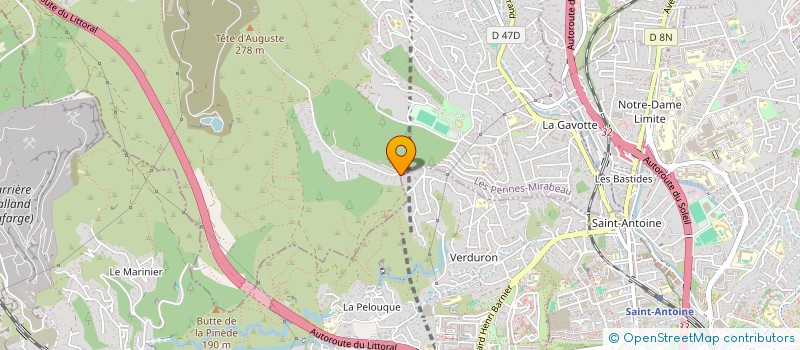 localisation de l'entreprise AUDIER- DRAZEVIC à LES PENNES-MIRABEAU