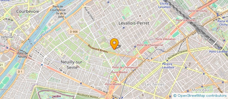 localisation de l'entreprise AUDIFINE FRANCE SAS à NEUILLY-SUR-SEINE