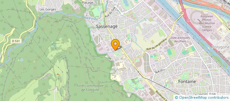 localisation de l'entreprise AUDIFINE GRENOBLE à SASSENAGE