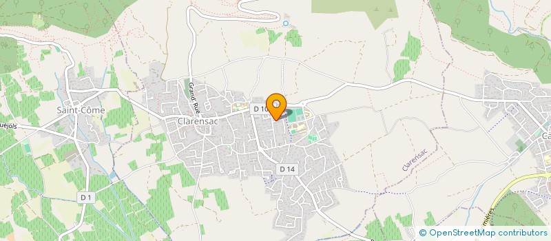 localisation de l'entreprise AUDIFIVE  CLARENSAC