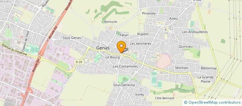 localisation de l'entreprise AUDIFOR à GENAS