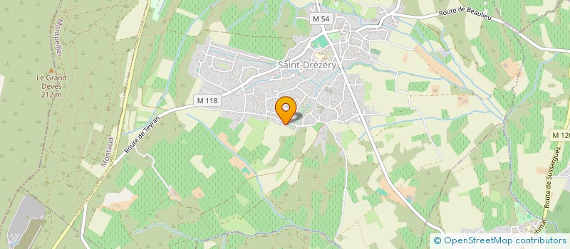 localisation de l'entreprise AUDIGER EURL  SAINT-DREZERY