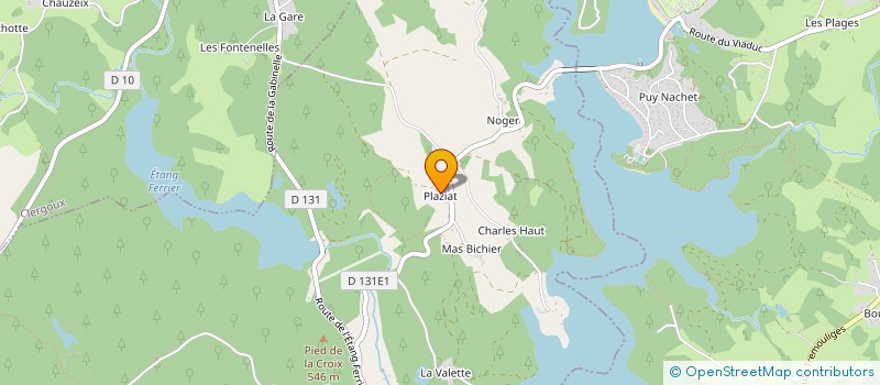 localisation de l'entreprise AUDIGEST CORREZE  SAINT-PARDOUX-LA-CROISILLE