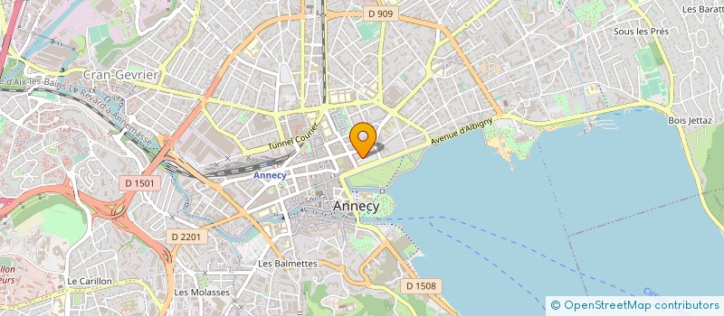 localisation de l'entreprise AUDIKA ALPES à ANNECY