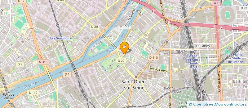 localisation de l'entreprise AUDIKA SAINT OUEN à SAINT-OUEN-SUR-SEINE