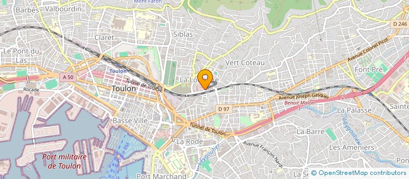 localisation de l'entreprise AUDILAB 2000 à TOULON