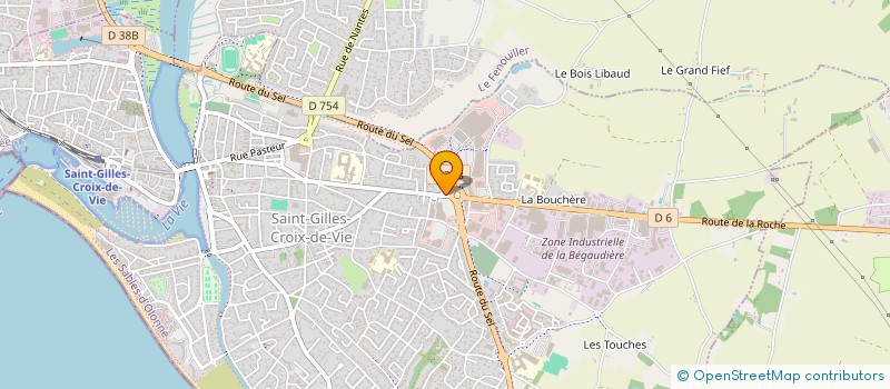 localisation de l'entreprise AUDILAB VENDEE à SAINT-GILLES-CROIX-DE-VIE