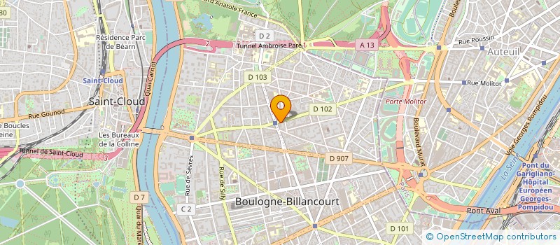 localisation de l'entreprise AUDILEX INGENIERIE INDUSTRIELLE à BOULOGNE-BILLANCOURT