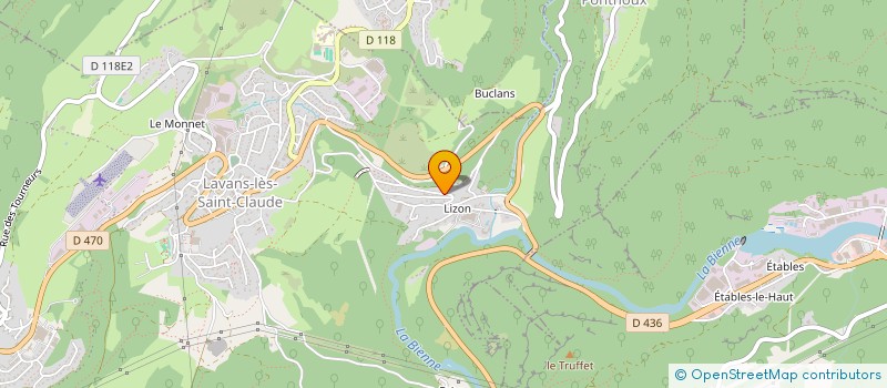localisation de l'entreprise AUDILIE  LAVANS-LES-SAINT-CLAUDE