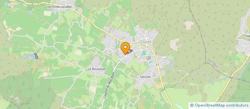 localisation de l'entreprise AUDIMAGE -AST  CLARET