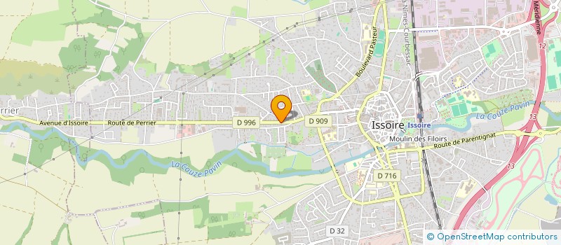 localisation de l'entreprise AUDIMAT MEDICAL  ISSOIRE