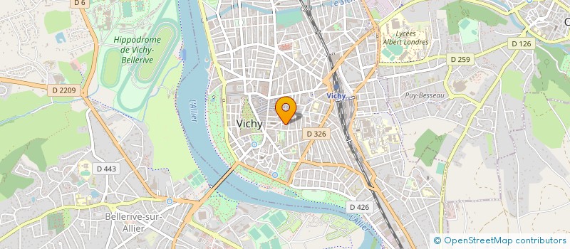 localisation de l'entreprise AUDIMMO à VICHY