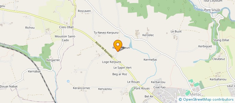 localisation de l'entreprise AUDIMMO  MELLAC