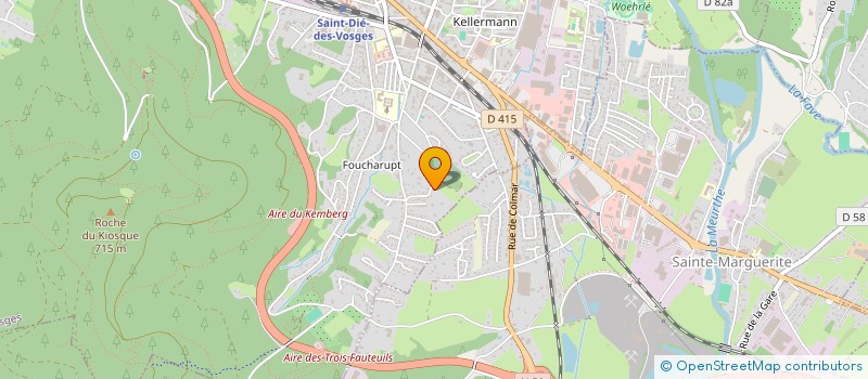 localisation de l'entreprise AUDIMUSICA à SAINT-DIE-DES-VOSGES