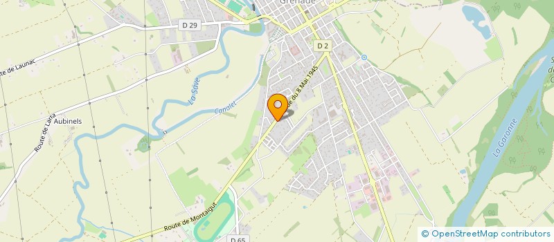 localisation de l'entreprise AUDIN  GRENADE