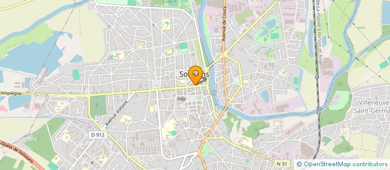localisation de l'entreprise AUDINE à SOISSONS
