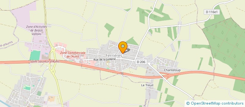 localisation de l'entreprise AUDINEAU TP  FERRIERES