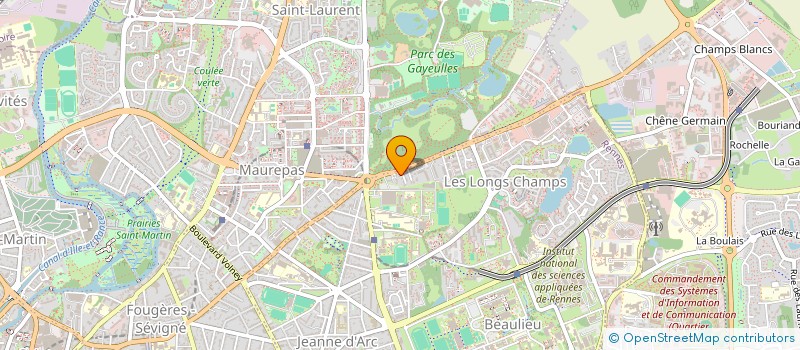 localisation de l'entreprise AUDIO  RENNES