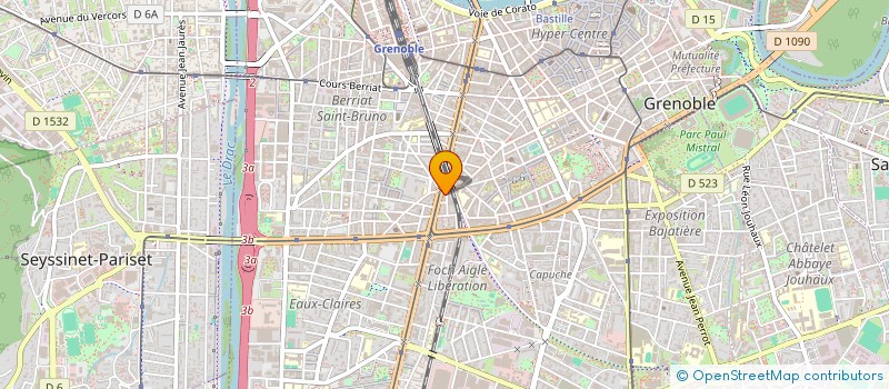 localisation de l'entreprise AUDIO à GRENOBLE
