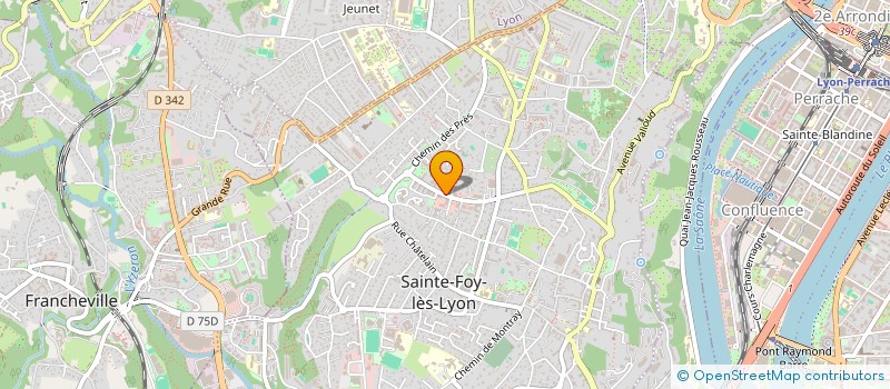 localisation de l'entreprise AUDIO AERO DESIGN à SAINTE-FOY-LES-LYON