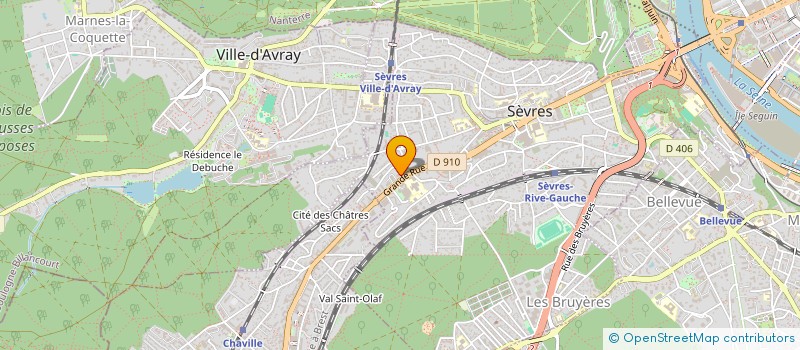 localisation de l'entreprise AUDIO CASSETTES SERVICES à SEVRES