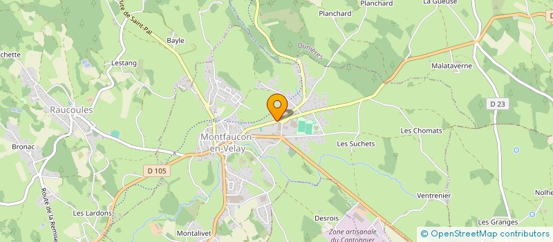 localisation de l'entreprise AUDIO CONCEPT MAINTENANCE EXPLOITATION  MONTFAUCON-EN-VELAY