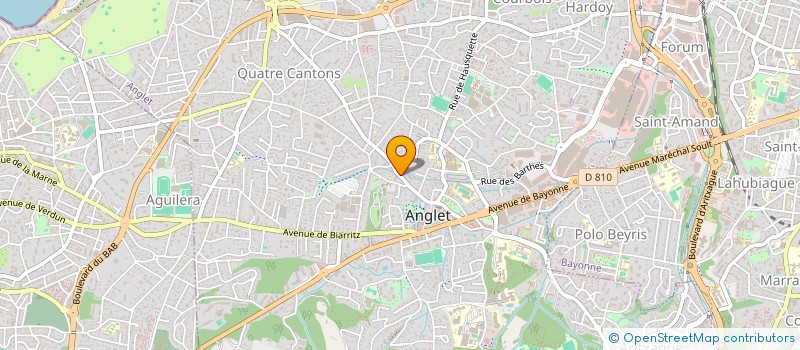 localisation de l'entreprise AUDIO ET VISUEL CONCEPT à ANGLET