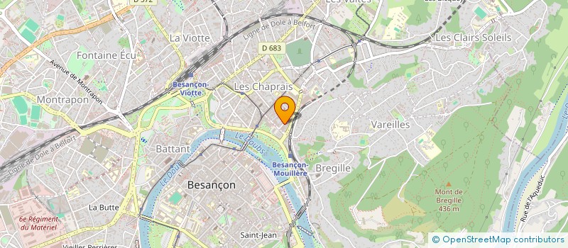 localisation de l'entreprise AUDIO FIDELITE à BESANCON