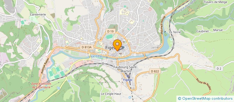 localisation de l'entreprise AUDIO FIGEAC  FIGEAC