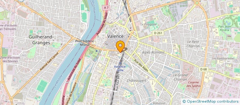 localisation de l'entreprise AUDIO FILMS EXPLOITATION à VALENCE