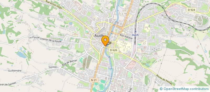 localisation de l'entreprise AUDIO FM SEE  AUCH