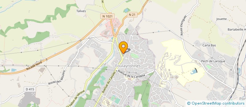 localisation de l'entreprise AUDIO FOULAYRONNES  FOULAYRONNES