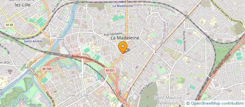 localisation de l'entreprise AUDIO LA MADELEINE à LA MADELEINE