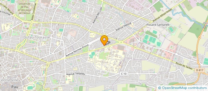 localisation de l'entreprise AUDIO-MASTER à PAU