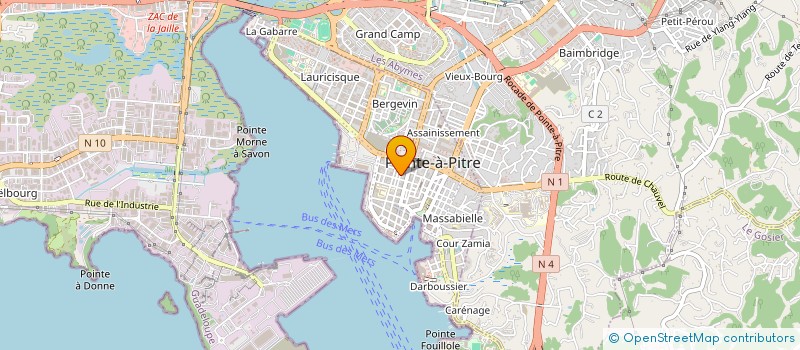 localisation de l'entreprise AUDIO MOBILE INFORMATIQUE à POINTE-A-PITRE