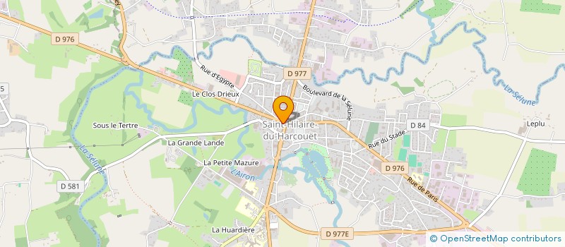 localisation de l'entreprise AUDIO OPTIQUE DUPONT  SAINT-HILAIRE-DU-HARCOUET