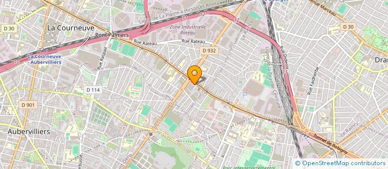 localisation de l'entreprise AUDIO PLUS  LA COURNEUVE