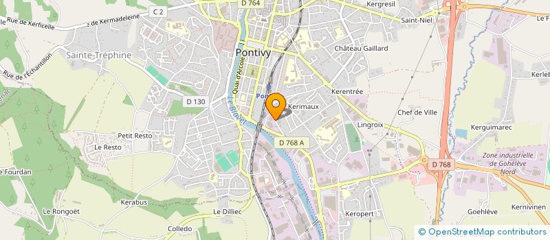localisation de l'entreprise AUDIO SCAN à PONTIVY