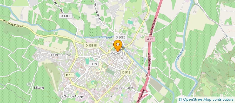 localisation de l'entreprise AUDIO-STATION  PEZENAS