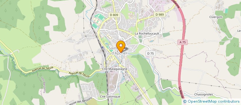 localisation de l'entreprise AUDIO TECHNIC  SAINT-CHELY-D'APCHER