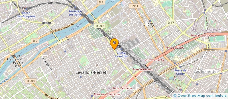 localisation de l'entreprise AUDIO TECHNICA à LEVALLOIS-PERRET