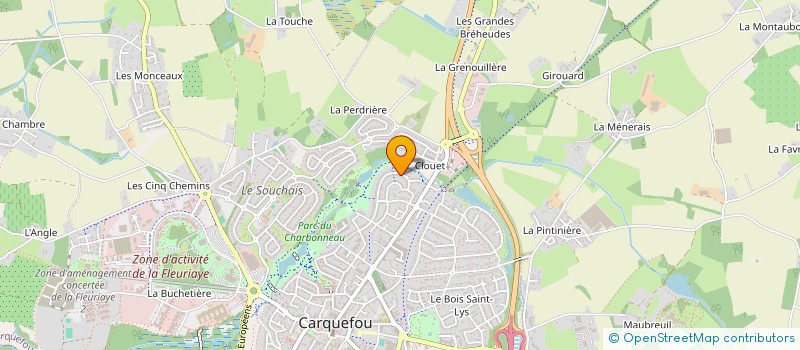 localisation de l'entreprise AUDIO TECHNIQUE MAINTENANCE à CARQUEFOU