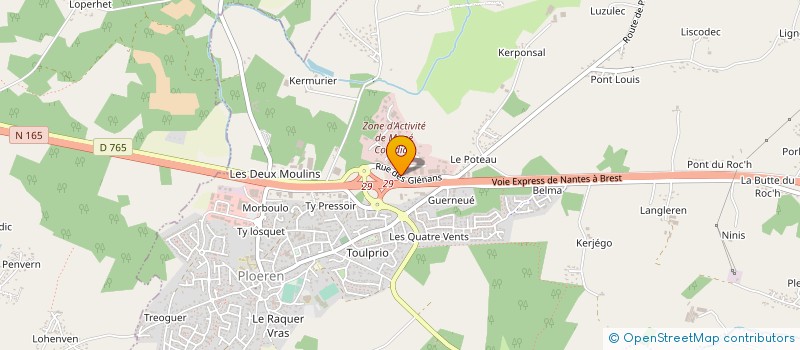 localisation de l'entreprise AUDIO TELE MENAGER SERVICES à PLOEREN